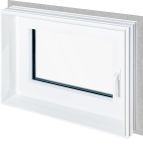 MEA Zargenfenster MEATHERMO AQUA PLUS 100 x 50 cm