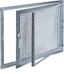 MEA Stahlfenstereinsatz für Zarge 80 x 50 cm Gitterflügel drehbar, einflüglig