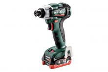Metabo Akku-Schlagschrauber PowerMaxx SSD 12 BL (601115800), Kunststoffkoffer, 12V 2x4Ah LiHD + ASC 55