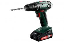 Metabo Akku-Bohrschrauber BS 18 (602207560), Kunststoffkoffer, 18V 2x Li-Ion + SC 60 Plus
