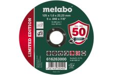 Metabo Limited Edition 125 x 1,0 x 22,23 mm, Inox, Trennscheibe, gerade Ausführung (616263000)