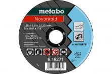 Metabo Novorapid 25x 125 x 1,0 x 22,23 mm, Inox, Trennscheibe, gerade Ausführung (616271000)