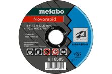 Metabo Novorapid 115 x 1,0 x 22,23 mm, Stahl, Trennscheibe, Form 41 (616505000)