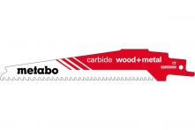 Metabo Säbelsägeblatt carbide wood + metal 150 x 1,25 mm, CT, 3-4mm/6-8TPI (626559000)