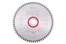 Metabo Kreissägeblatt HW/CT 250 x 30 x 2,4/1,8, Zähnezahl 60, Wechselzahn, Spanwinkel 5° neg. (628048000)