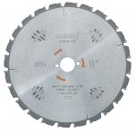 Metabo Kreissägeblatt HW/CT 254 x 30 x 2,4/1,8, Zähnezahl 24, Wechselzahn, Spanwinkel 5° neg. (628220000)