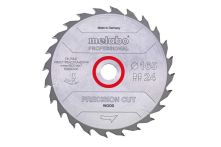 Metabo Kreissägeblatt HW/CT 160 x 20 x 2,2/1,4, Zähnezahl 24, Wechselzahn, Spanwinkel 20° (628031000)