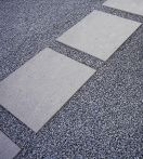 Metten Naturstein Terrassenplatte MENDIGER BASALTLAVA Pooleinfassungen diamantgeschliffen, Vorderkante geschliffen, Köpfe gesägt 80x40x3 cm