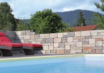 Metten Abdeckplatte&Mauerabdeckung Spring Modo Mauersystem rotbraun