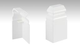 Moderna Endkappe für Hamburger-Sockelleistelement HSL60 Weiß | 2 Stk.