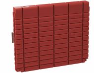 ThinTanks Ziegelsteinrot mit Filtersieb und Wandmontageblech