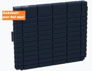 ThinTanks Anthrazit Grau Exklusiv mit Filtersieb und Wandmontageblech