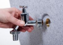 Nautilus Atlantis Auslaufhahn für Regentonne 209 Liter - Chrom poliert