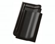 Nelskamp Flachdachziegel F14 schwarz edelengobiert (Tondachziegel)