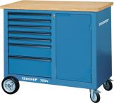 NW Rollwerkbank B.1250xT.550xH.985mm 7Schubladen unbest.Multiplex-Buchenholzpl. (4000773221)