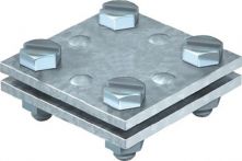 NW Kreuzverbinder nach DIN EN 62561-1 flach / flach 30 mm feuerverzinkt Stahl (1000139034)