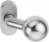 NW Feuerschutz-Kugelknopf Alu.F1 Ovalrosette Profiltür (3000200050)