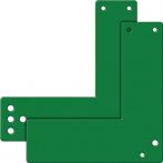 NW Montageplatte 901 470/991 470 Mont.an GLT grün lack.L.175mm B.170mm (3000250546)