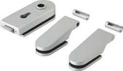 NW Glastürbeschlag STUDIO Rondo LM silber elox.PZ DIN L/R (3000254439)