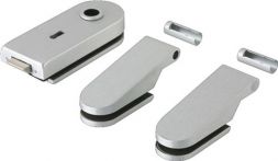 NW Glastürbeschlag STUDIO Rondo LM silber elox.BB DIN L/R (3000254440)