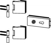 NW Glastürbeschlag STUDIO Classic/OFFICE Classic LM silber elox.PZ DIN L/R (3000254464)