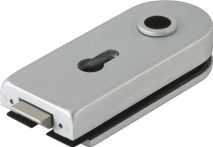 NW Glastürschloss STUDIO Rondo LM silber elox.PZ DIN L/R (3000254471)