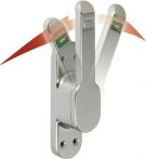 NW Türtreibr.VARIO DIN L/R silber elox.LM.30mm Rundstange 10mm (3000255656)