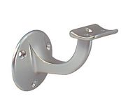 NW Handlaufträger Alu.silberf.elox.D.Wandplatte 53mm gewölbte Auflage (3000259227)