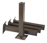 NW Möbelfuß weiß 25x25mm H.100mm Platte (3000200900)