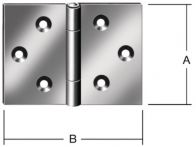 NW Scharnier H.30mm B.45mm S.0,9mm STA blau verz.gerollt,breit VORMANN (3000272160)