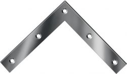 NW Eckwinkel L.100x100mm B.15mm S.1,5mm STA roh blau verz.VORMANN (3000272444)