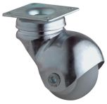 NW Kugellenkrolle D.40mm Trgf.30kg m.Platte Gum.grau (3000275091)