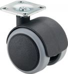 NW Kunststoffdoppelrolle D.50 mm Trgf.50 kg m.Platte PA (3000275097)