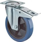 NW Lenkrolle D.100mm Trgf.140 kg m.Feststeller Ku.Platte L104xB80mm (3000275334)