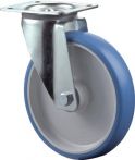 NW Lenkrolle D.80mm Trgf.125kg PU Platte L104xB80mm Farbe Rl.blau (3000275537)