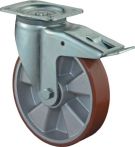 NW Schwerlast-Lenkrolle D.125mm Trgf.450kg m.Feststeller GU 135mm 110mm (3000275933)