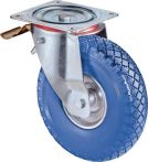 NW Lenkrolle m.Feststeller D.200mm Trgf.75kg m.Platte Rollenlager Gum.schwarz (3000275985)