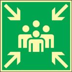 NW Rettungszeichen BGV A8 L148xB148mm Sammelstelle Ku. (3000277470)