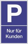 NW Parkplatzbeschilderung Parken f.Kunden L250xB400mm Ku.blau/weiß (3000277683)
