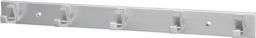 NW Handtuchhaken-Leiste 5 Hak.H.33mm L.360mm Alu.silberf.elox.A.33,5mm (3000283283)