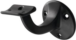 NW Handlaufträger 3500 Alu.ku.-besch.schwarz D.Wandplatte 56mm gewölbte Auflage (3000283325)