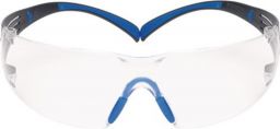 NW Schutzbrille Secure-Fit-400 Bügel grau blau, Scheiben klar PC Scotchgard Antifog (4000370090)