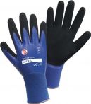 NW Handschuhe Nitril Aqua Gr.8 blau/schwarz Nyl.m.dop.Nitril EN 388 Kat.II (4000371533)