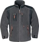 Terrax Fleecejacke - Dunkelgrau/Schwarz/Orange
