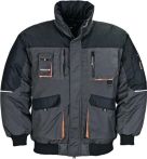 Terrax Pilotenjacke - Dunkelgrau/Schwarz/Orange