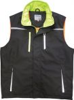 Terrax Herren Berufsweste Terrax Workwear - Schwarz/Limette