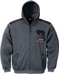 Terrax Herrensweatjacke - Dunkelgrau/Schwarz/Orange