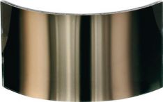 Jutec Weitwinkelscheibe für 40 00 382 040 - Verbundglas 100x220 mm - Goldbedampft - 4000382041