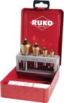 NW Querlochsenkersatz 2-5/5-10/10-15/15-20mm HSS-TiN 5 tlg. Metallkassette RUKO (4000601651)