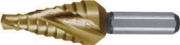 NW Stufenbohrer Bohrber.4-12mm HSS TiN Spiralnut RUKO (4000601755)